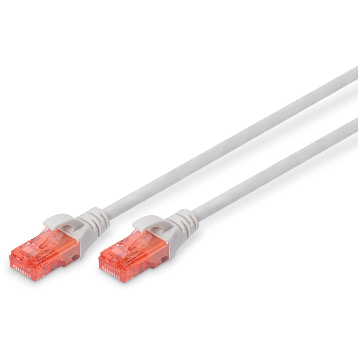 DIGITUS Patchkabel Cat6 U/UTP 2xRJ45 0,5m grau LSZH