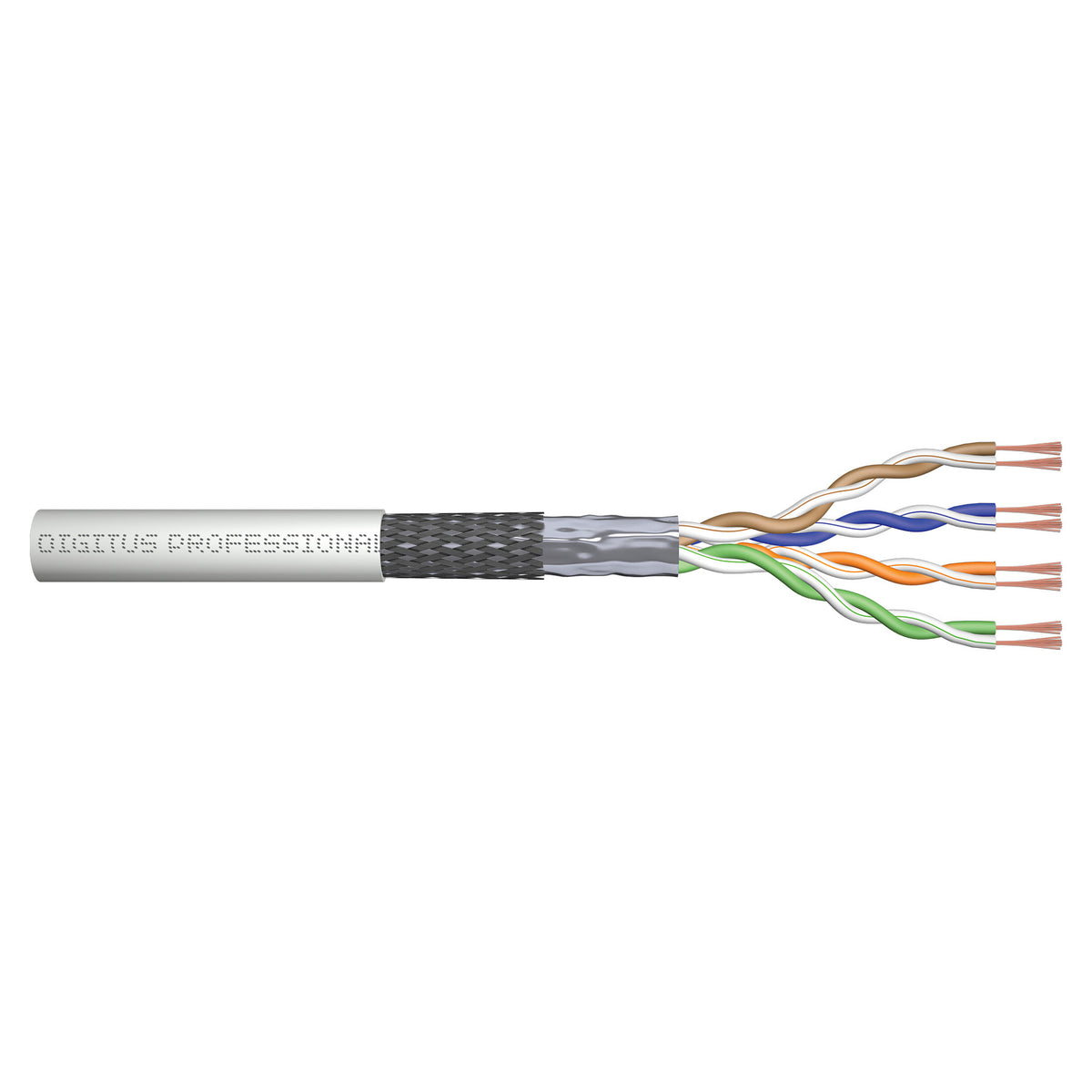 DIGITUS CAT 5e SF/UTP Twisted Pair Roh-Patchkabel,305m,grau
