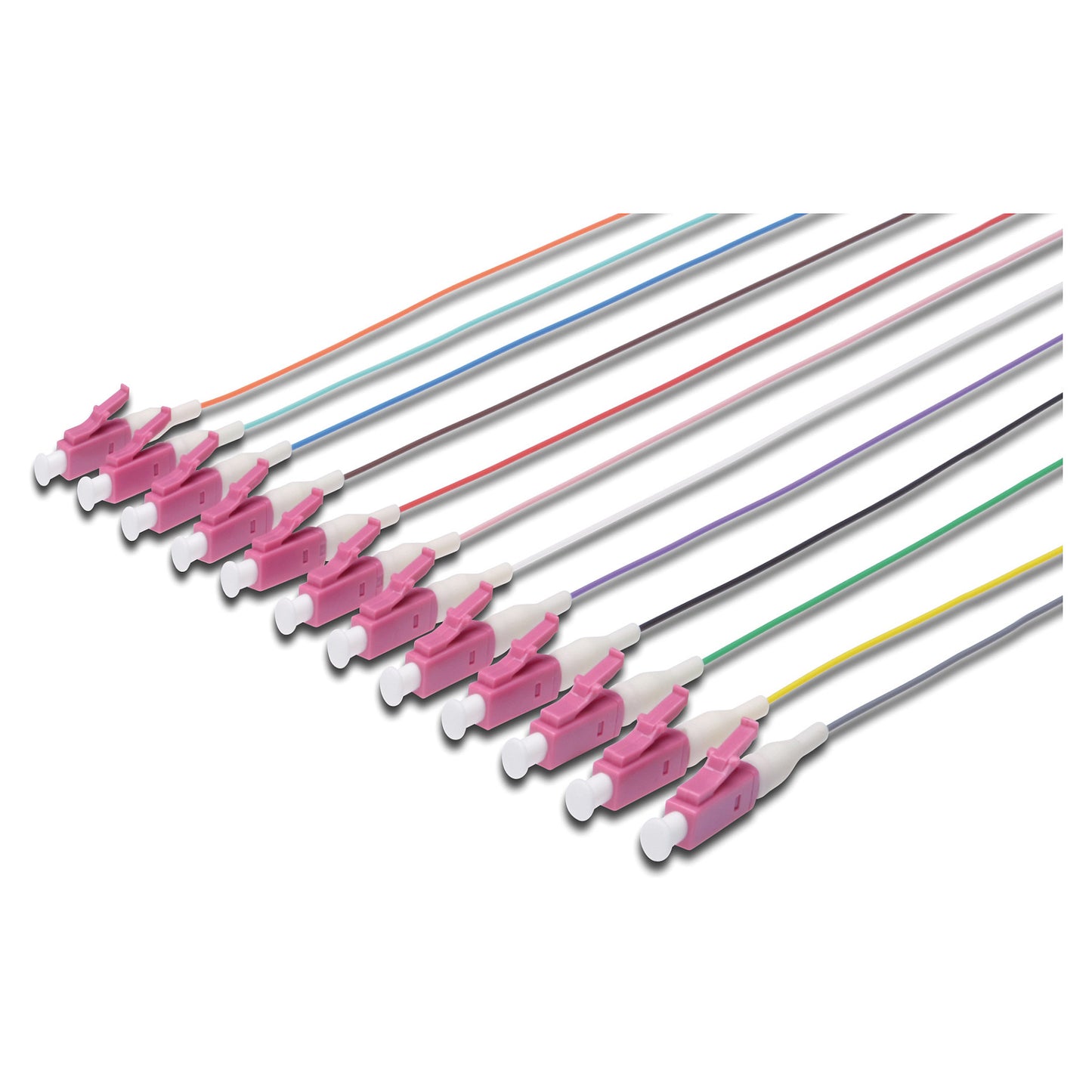 DIGITUS LWL Pigtails LC simplex OM4 12Stk 2.00m