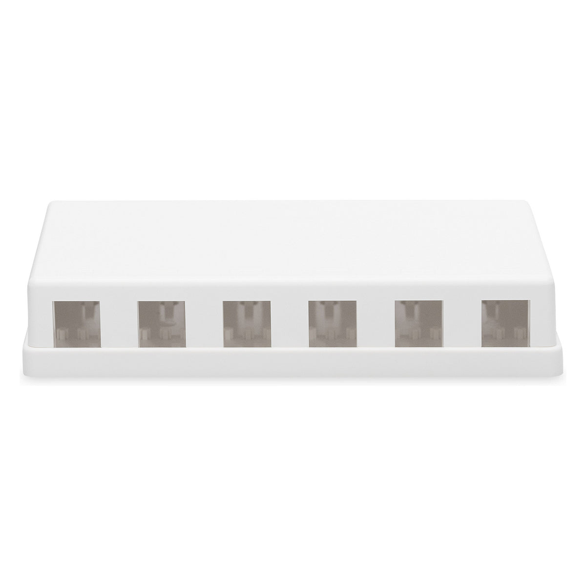 DIGITUS Gehäuse für Keystone Jacks 6-Port. weiß. Aufputzbox