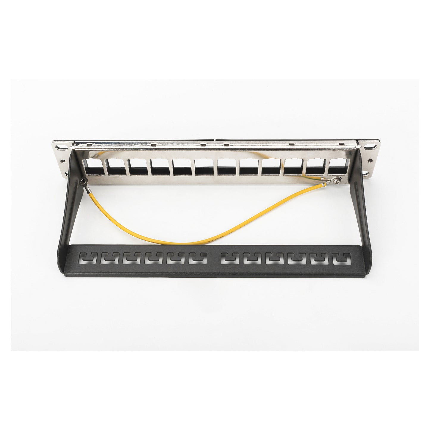 DIGITUS Patchpanel 1HE 12-Port Modular schw.