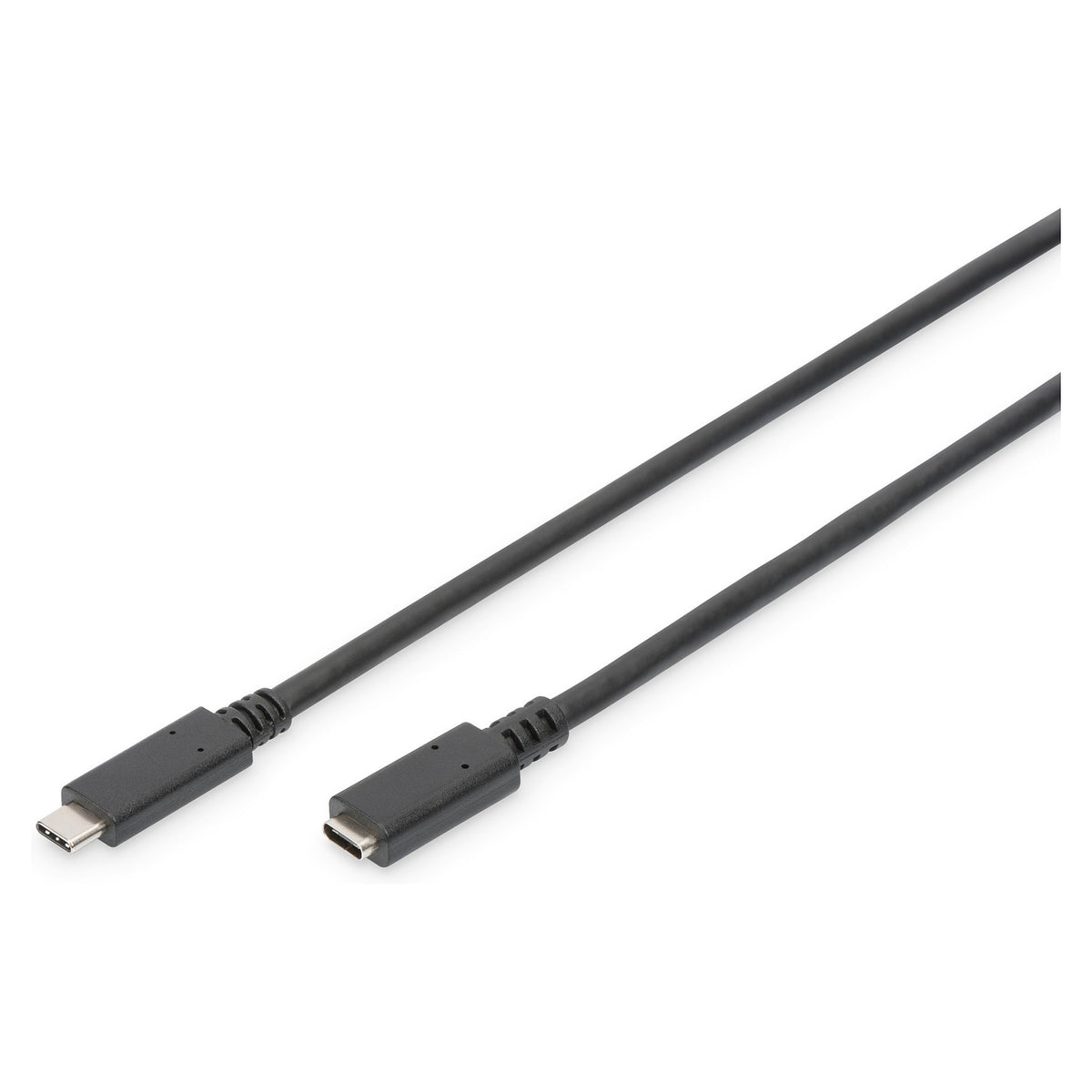 DIGITUS USB 2.0 Verlängerungskabel Typ C -C St/Bu 2.0m, sw