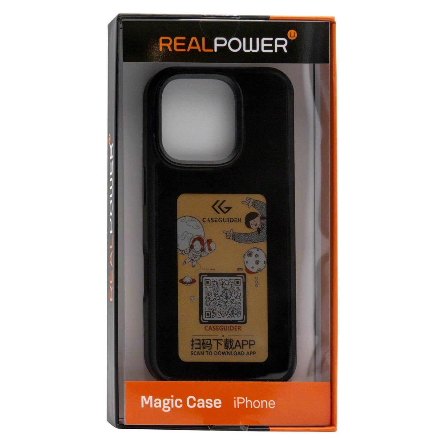 REALPOWER MAGIC CASE.iPhone 16 Pro.color Display.Magsafe.bla