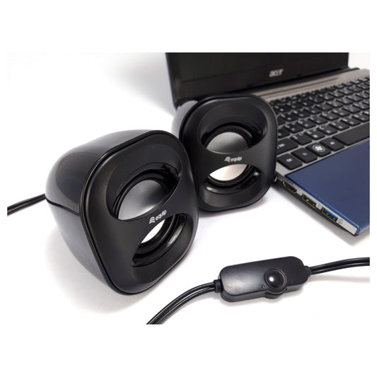 Equip Lautsprecher Mini für Notebook/PC. USB Powered sw/sw