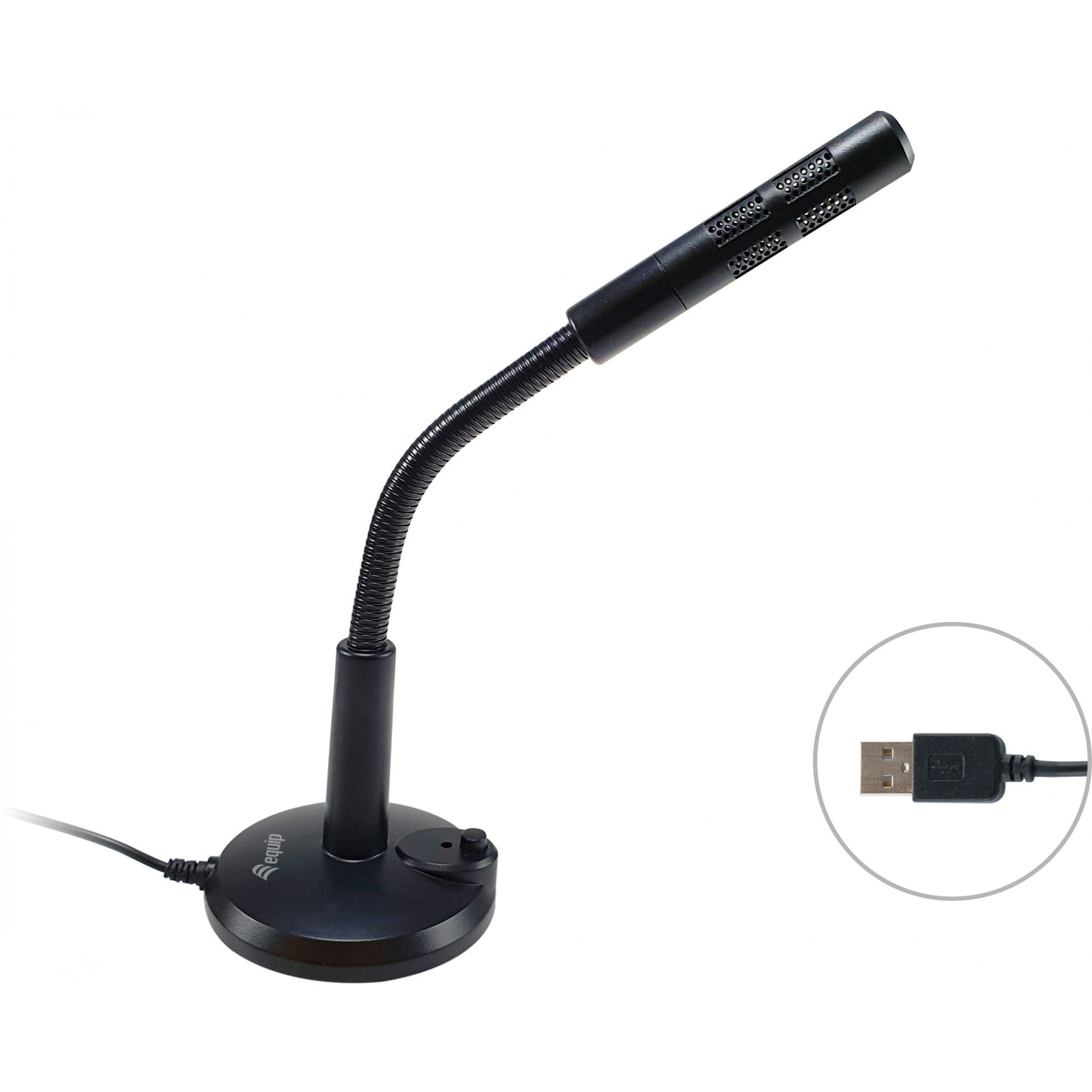 Equip Tischmikrofon+Einstellbarer Winkel mit USB Anschluss