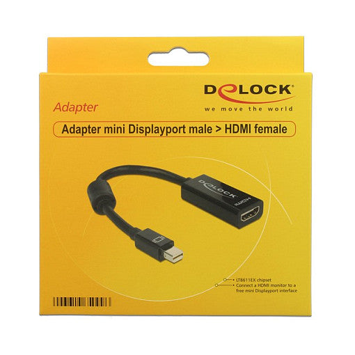 DELOCK Adapter miniDisplay Port-St > HDMI-Bu