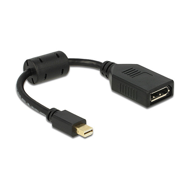 DELOCK Adapterkabel mini DisplayPort St > DisplayPort Bu black