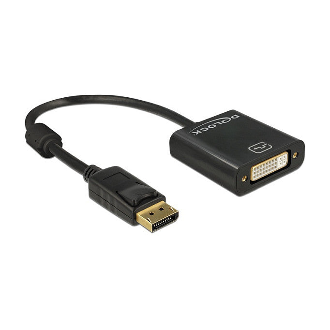 Adapter DisplayPort 1.2 Stecker > DVI Buchse 4K Passiv schwarz