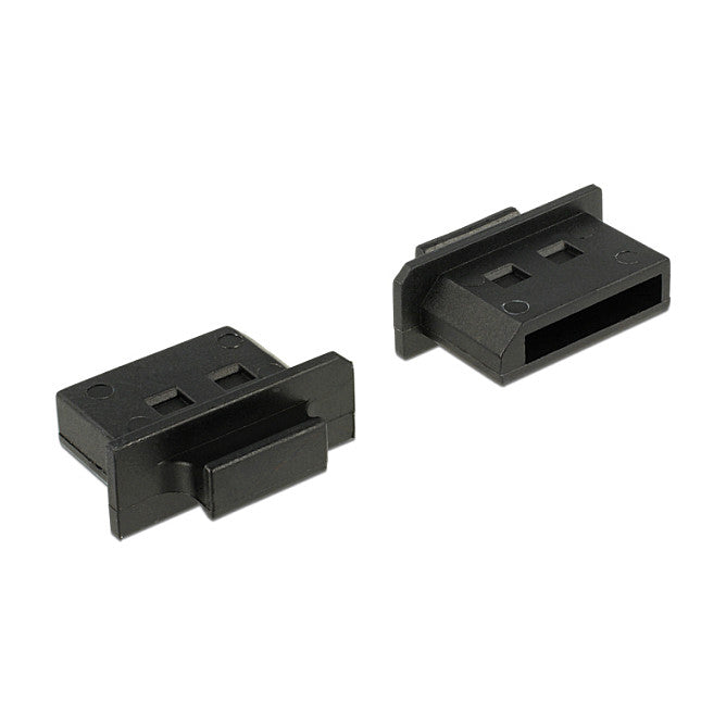 Staubschutz für DisplayPort Buchse mit Griff 10 Stück schwarz