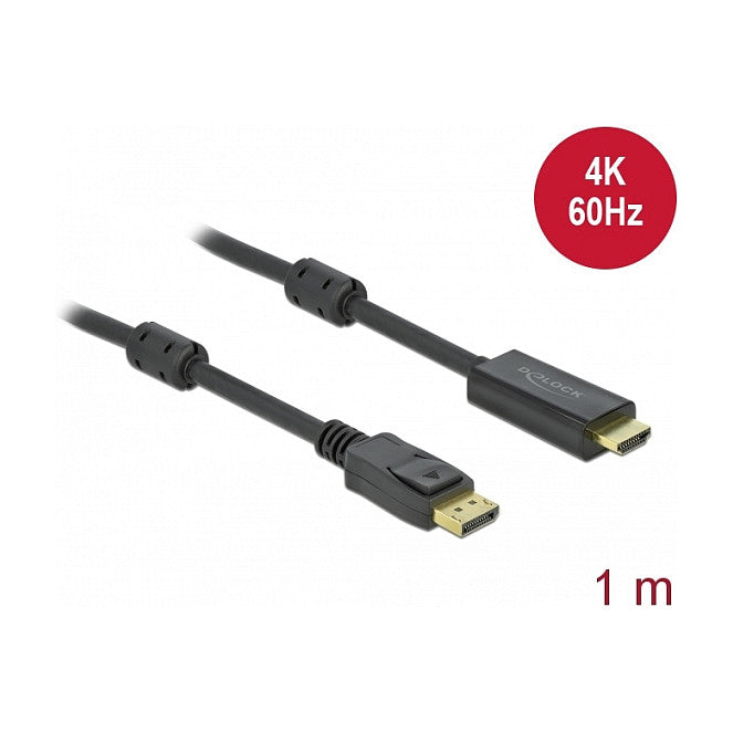 Aktives DisplayPort 1.2 zu HDMI Kabel 4K 60 Hz 1 m
