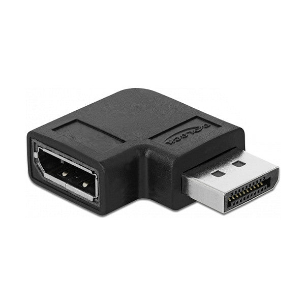 DisplayPort 1.4 Adapter Stecker zu Buchse 90° rechts gewinkelt 8K 60 Hz