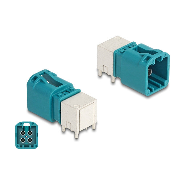 Mini FAKRA Z Stecker quad gewinkelt B-Typ PCB