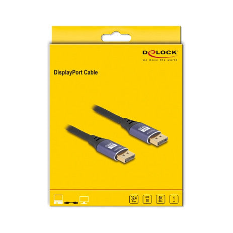 DisplayPort Kabel 8K 60 Hz 1 m flieder Metall
