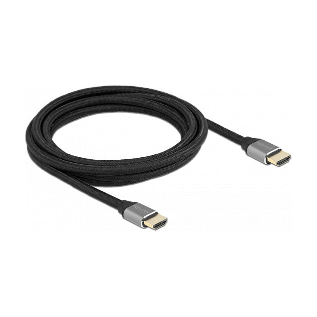 DELOCK Ultra High Speed HDMI Kabel 48 Gbps 8K 60Hz grau 3m zertifiziert