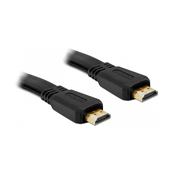 DELOCK Kabel HDMI A-A St/St flach 5.0m