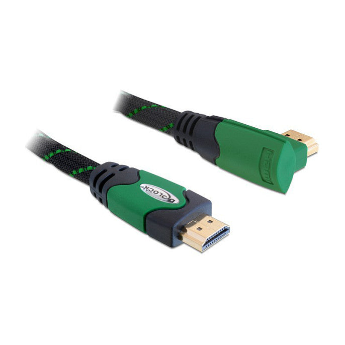 Kabel High Speed HDMI mit Ethernet – HDMI A Stecker > HDMI A Stecker gewinkelt 4K 3 m