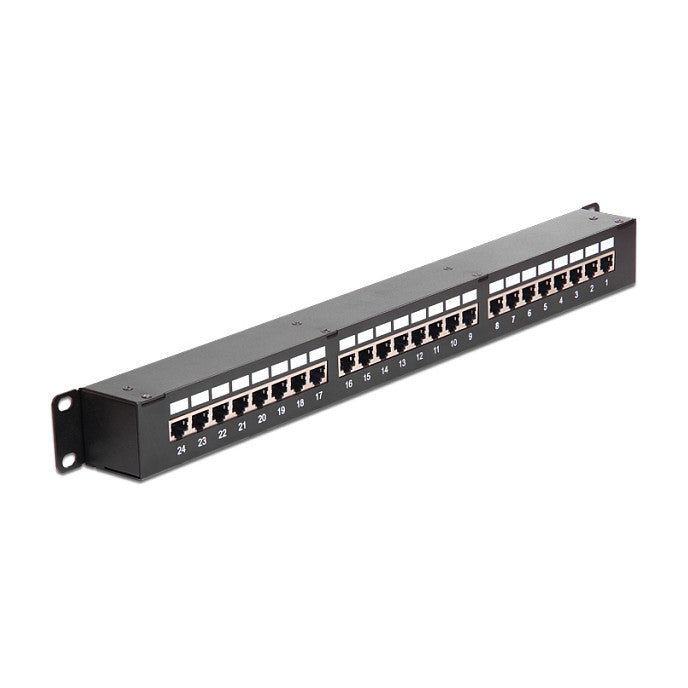 19" Kupplungs-Patchpanel 24 Port Cat.6