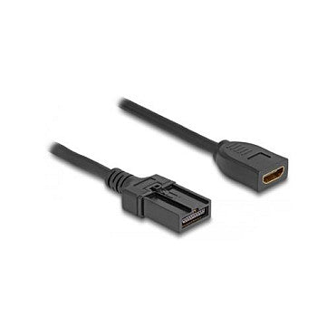 DELOCK HDMI Automotive Kabel HDMI-A Buchse auf HDMI-E Stecker 3m 4K 60 Hz