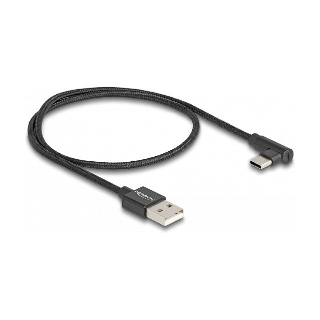 DELOCK USB 2.0 Kabel Typ-A St zu USB Type-C Stecker 0.5m