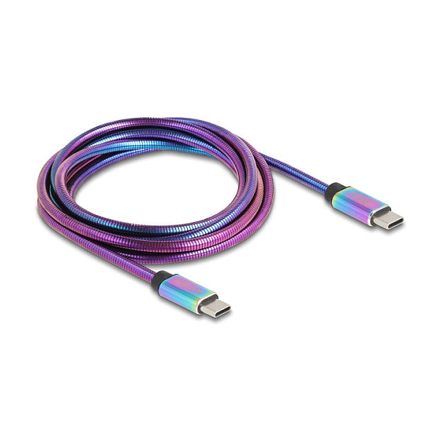 DELOCK USB-C 2.0 Kabel Stecker zu Stecker PD 3.0 60W 2m