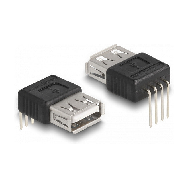 DELOCK Adapter USB 2.0 Typ-A Buchse > 4 Pin 90° gewinkelt