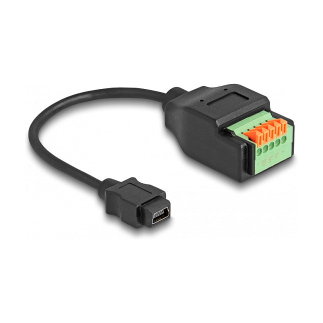 DELOCK USB 2.0 Kabel Typ Mini-B Bu > Terminalblock Adapter