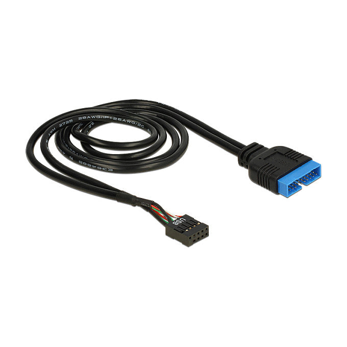 DELOCK Kabel USB 2.0 Pin Header Buchse > USB 3.0 Pin Header Stecker 60cm