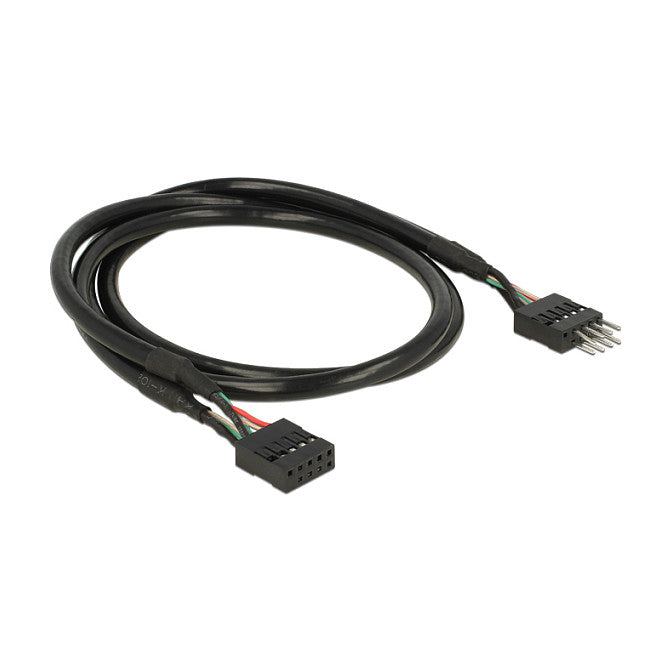 DELOCK USB 2.0 10 Pin Verlngerungskabel Pfostenstecker > Pfostenbuchse 50cm
