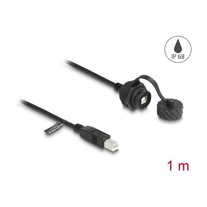 DELOCK Kabel USB 2.0 Typ-B St zu USB 2.0 Typ-B Bu einbau