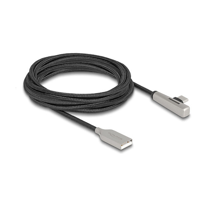 DELOCK USB 2.0 Kabel Typ-A St. zu USB Type-C St. 60 W 3 m