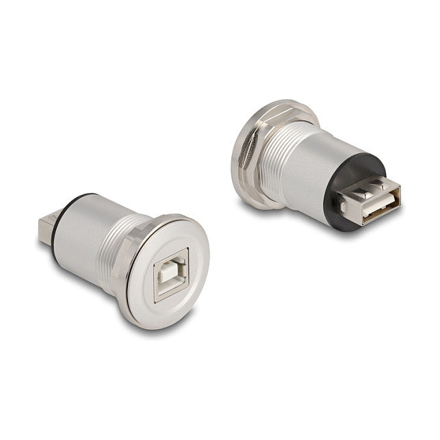 DELOCK USB2.0 Type-C zu Typ-B Einbaubuchse Aluminium