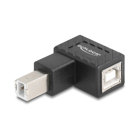 DELOCK Adapter USB 2.0 B Stecker zu B Buchse 90° gew. unten