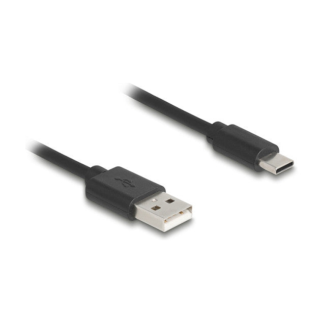 DELOCK USB 2.0 Spiralkabel USB Typ-A Stecker zu USB Type-C