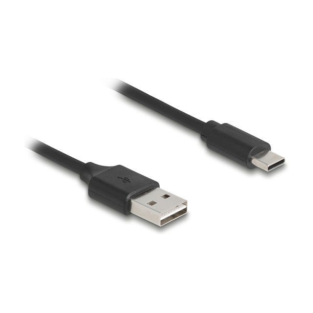 Delock Spiralkabel EASY-USB 2.0 Typ-A Stecker zu USB Type-C
