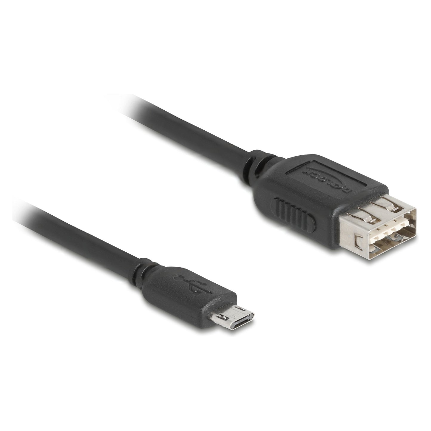 Delock USB 2.0 Kabel EASY USB Typ Micro-B Stecker zu EASY USB Typ-A Buchse 0.2 m