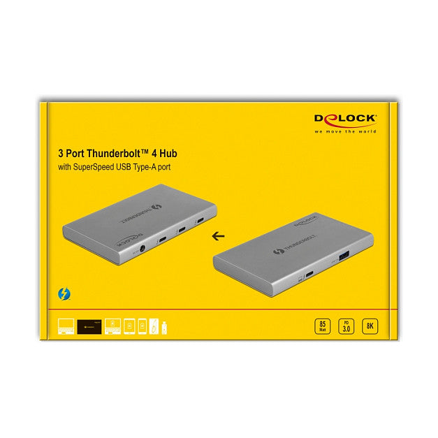 Thunderbolt™ 4 Hub 3 Port mit zusätzlichem SuperSpeed USB 10 Gbps Typ-A Port - 8K