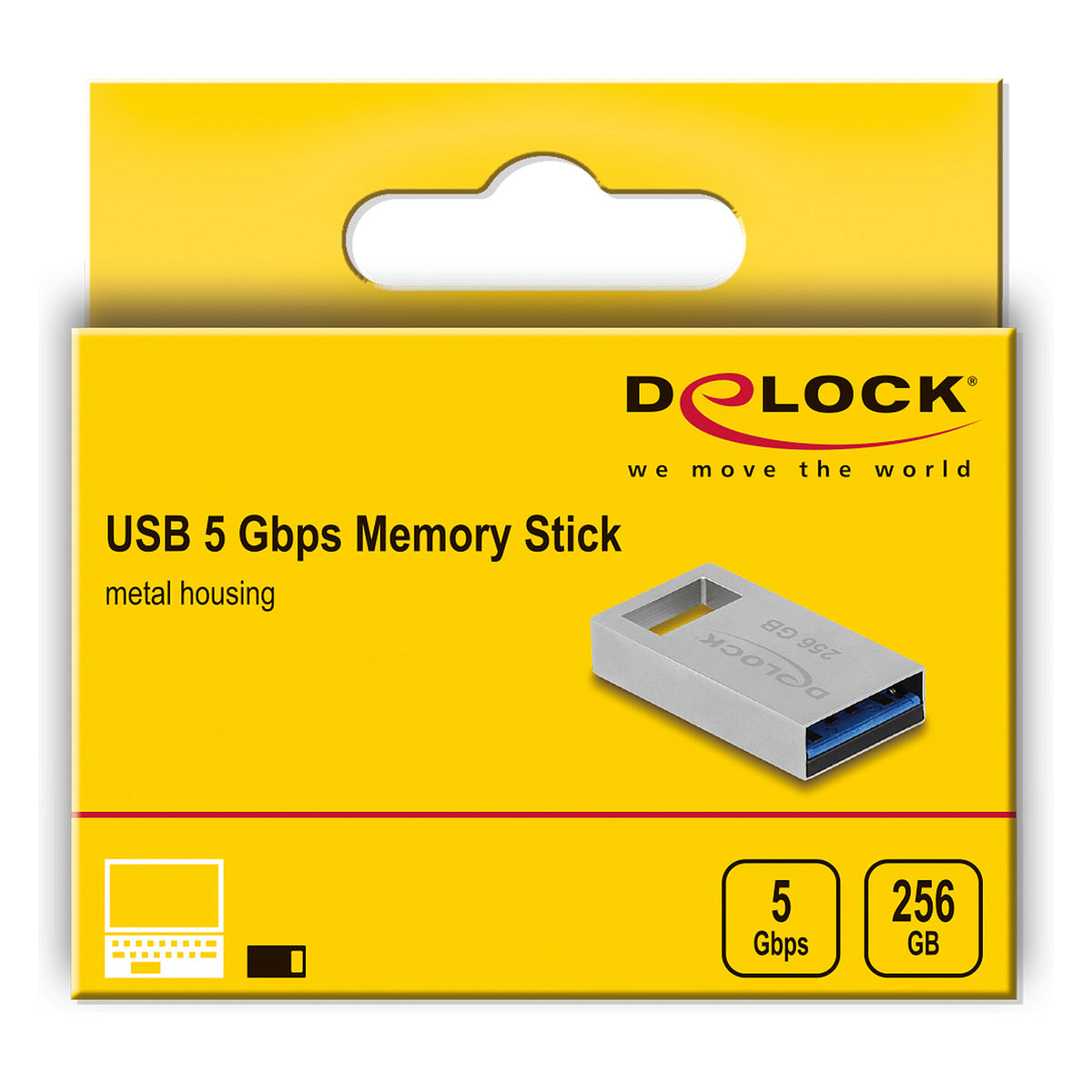 USB 5 Gbps Speicherstick 256 GB - Metallgehäuse