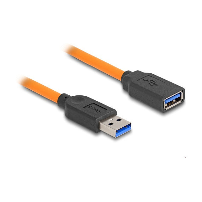 USB 5 Gbps Kabel USB Typ-A Stecker zu USB Typ-A Buchse für Tethered Shooting 1 m orange