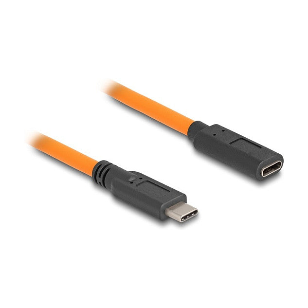 DELOCK USB 5 Gbps Kabel USB Type-C Stecker zu USB Type-C Buchse fur Tethered Shooting 1m orange