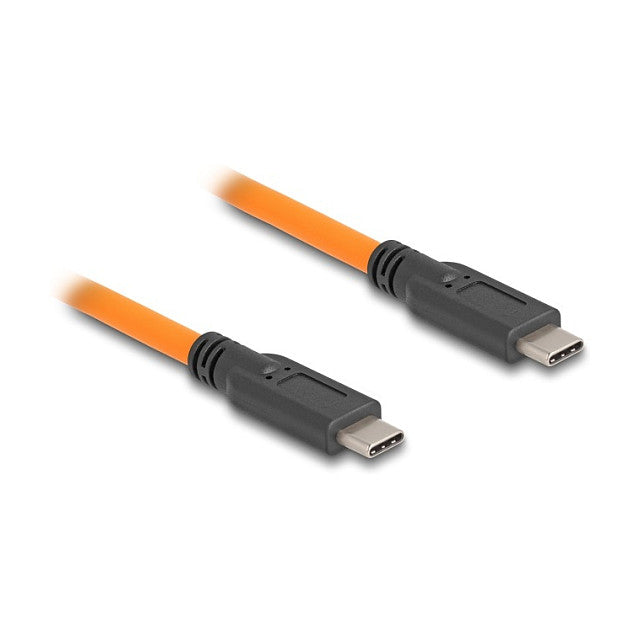 DELOCK USB 5 Gbps Kabel USB Type-C Stecker zu USB Type-C Stecker fur Tethered Shooting 1m orange