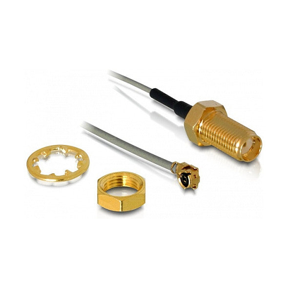 DELOCK WLANz Anschl. SMA Jack z. Einb. 200mm