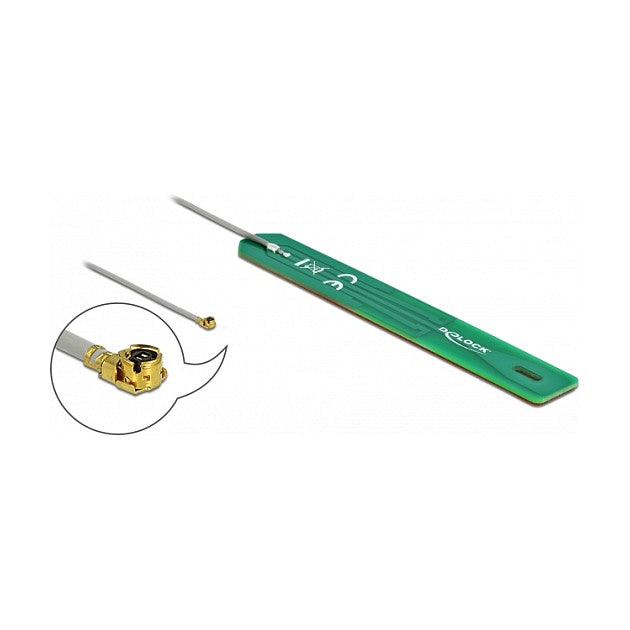 LPWAN Antenne 880 - 960 MHz I-PEX Inc., MHF® I Stecker 2 dBi 1.13 7,5 cm PCB intern Klebemontage