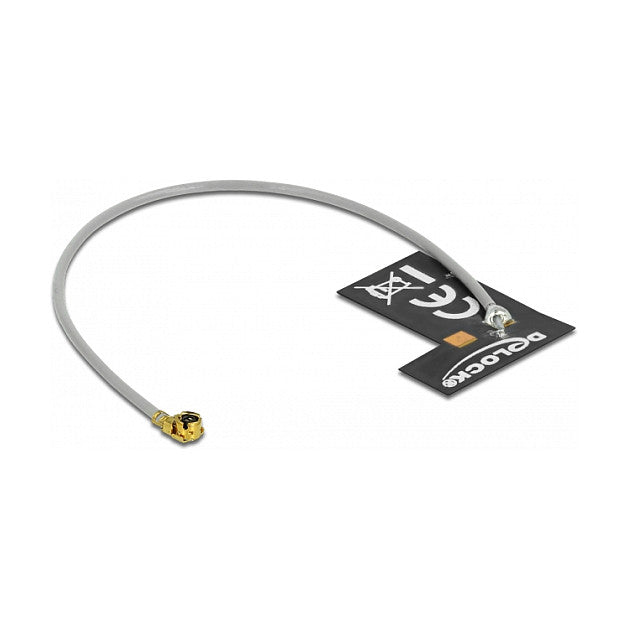 DELOCK WLAN 802.11 b/g/n Antenne MHF I Stecker 2dBi 1.13 10cm FPC intern Klebemontage