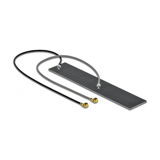 WLAN 802.11 ac/ax/a/h/b/g/n Doppelantenne 2 x I-PEX Inc., MHF® I Stecker 2,2 – 4,0 dBi 2 x 15 cm PCB intern Klebemontage
