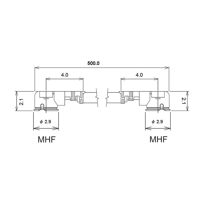 DELOCK Antennenkabel I-PEX Inc. MHF I Stecker zu I-PEX Inc. MHF I Stecker 1.13 50cm