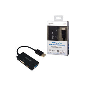 Logilink 4K DisplayPort 1.2 zu DVI/HDMI/VGA Adapter