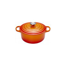 Le Creuset Signature Bräter rund 24 cm ofenrot
