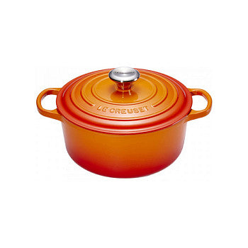 Le Creuset Signature Bräter rund 26 cm ofenrot