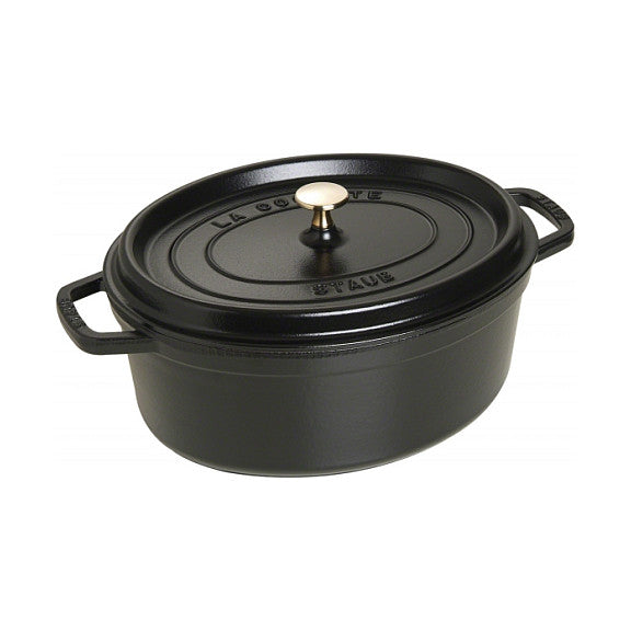 Staub La Cocotte 29cm oval. schwarz. Gusseisen