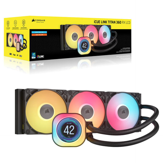 K CORSAIR WAK iCUE LINK TITAN 360 RX LCD AIO 360mm